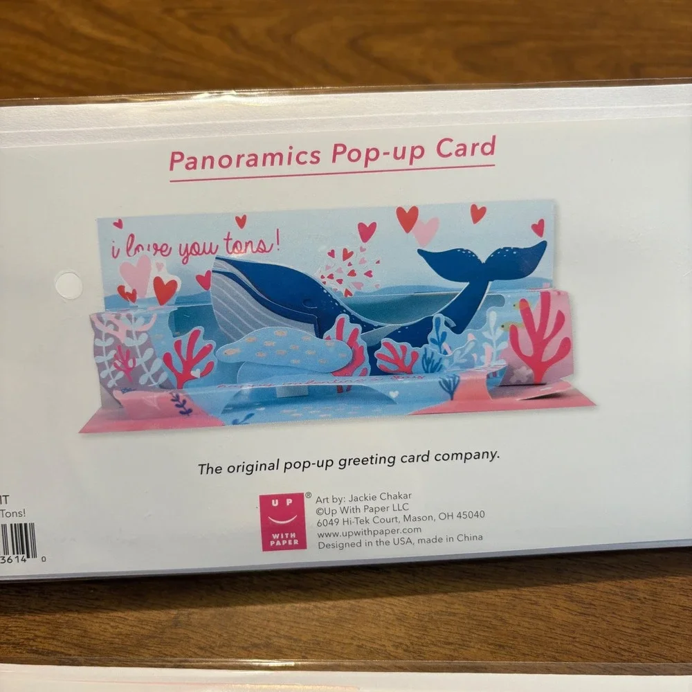 2‎ Up With Paper I Love You Tons Pop Up Valentine's Day Card Anniversary
